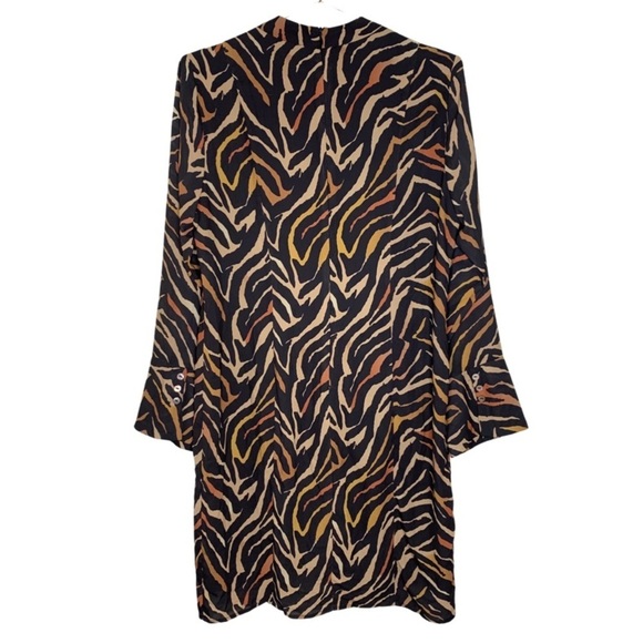 NWT Vanessa Williams Tiger Print Dress - Picture 3 of 6